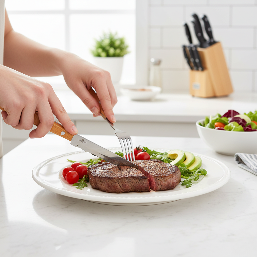 Berlinger Haus 12-Piece Stainless Steel Steak Knife & Fork Set