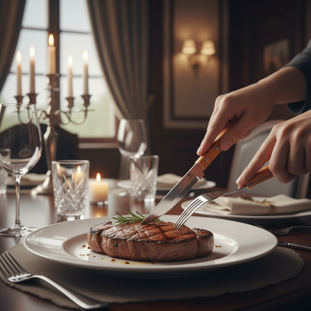 Berlinger Haus 12-Piece Stainless Steel Steak Knife & Fork Set