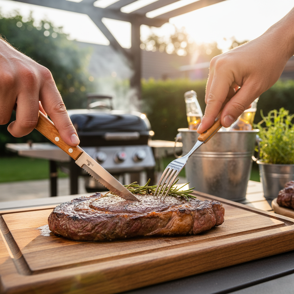 Berlinger Haus 12-Piece Stainless Steel Steak Knife & Fork Set