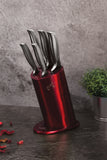 Berlinger Haus 6-Piece Stainless Steel Knife Set - Burgundy Metallic