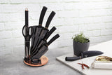 Berlinger Haus 8-Piece Knife Set with Acrylic Stand – Black Rose