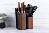 Berlinger Haus 12 Piece Knife Set with Stand and Cutting Board - Black Rose Line