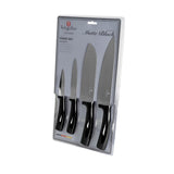 Berlinger Haus 4-Piece Stainless Steel Knife Set - Black