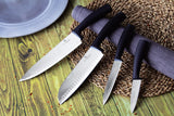 Berlinger Haus 4-Piece Stainless Steel Knife Set - Black