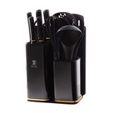 Berlinger Haus 13 Piece Knife Set with Stand and Kitchen Tools -Black Rose Collection