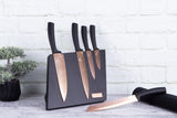 Berlinger Haus 6 Piece Knife Set with Magnetic Stand - Rose Gold