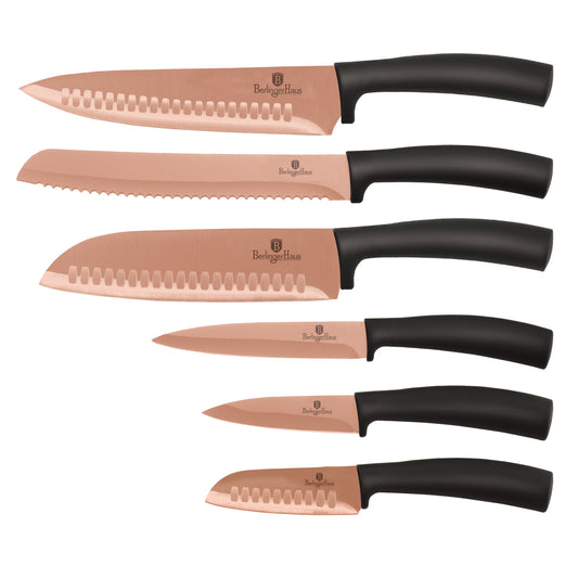 Berlinger Haus 6-Piece Knife Set – Rose Gold Metallic