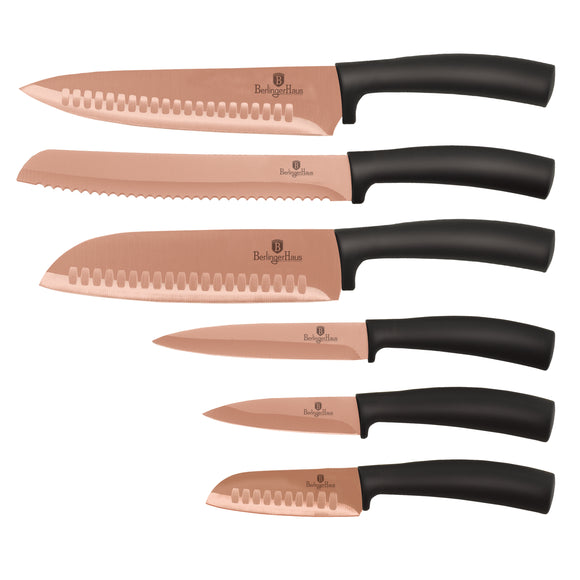Berlinger Haus 6-Piece Knife Set – Rose Gold Metallic