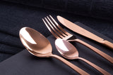 Berlinger Haus 16-Piece Mirror Finish Cutlery Set - Rose Gold Metallic