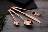 Berlinger Haus 16-Piece Mirror Finish Cutlery Set - Rose Gold Metallic