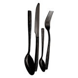 Berlinger Haus 24 Piece Stainless Steel Mirror Finish Cutlery Set - Black