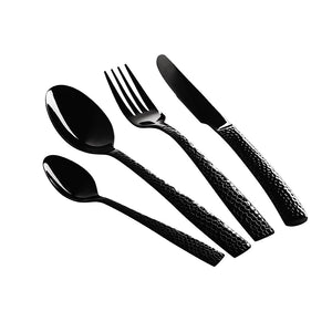 Berlinger Haus 24 Piece Stainless Steel Mirror Finish Cutlery Set - Black