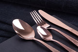 Berlinger Haus 24 Piece Stainless Steel Mirror Finish Cutlery Set - Rose Gold