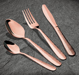 Berlinger Haus 24 Piece Stainless Steel Mirror Finish Cutlery Set - Rose Gold