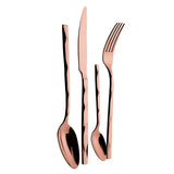 Berlinger Haus 24 Piece Stainless Steel Mirror Finish Cutlery Set - Rose Gold