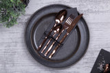 Berlinger Haus 24 Piece Stainless Steel Mirror Finish Cutlery Set - Rose Gold