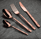 Berlinger Haus 24 Piece Stainless Steel Mirror Finish Cutlery Set - Rose Gold