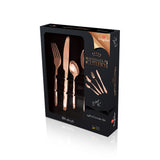 Berlinger Haus 24-Piece Mirror Finish Cutlery Set - Rose Gold Metallic