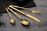 Berlinger Haus 24-Piece Cutlery Set - Champagne Rose Gold Metallic