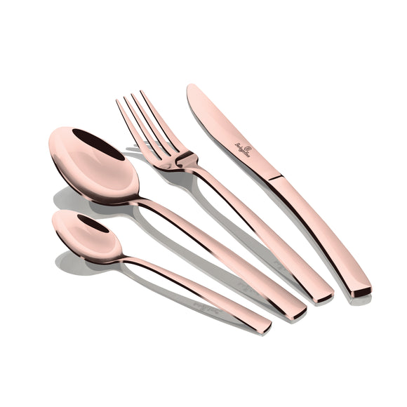 Berlinger Haus 24 Piece Mirror Finish Cutlery Set - Rose Gold Metallic