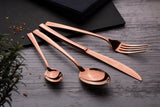 Berlinger Haus 24 Piece Mirror Finish Cutlery Set - Rose Gold Metallic