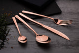 Berlinger Haus 16 Piece Mirror Finish Cutlery Set - Rose Gold Metallic