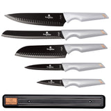 Berlinger Haus 6-Piece Knife Set with Magnetic Hanger - Moon Light