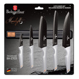 Berlinger Haus 6-Piece Knife Set with Magnetic Hanger - Moon Light