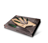 Berlinger Haus 6-Piece Knife Set with Bamboo Cutting Board - Emerald