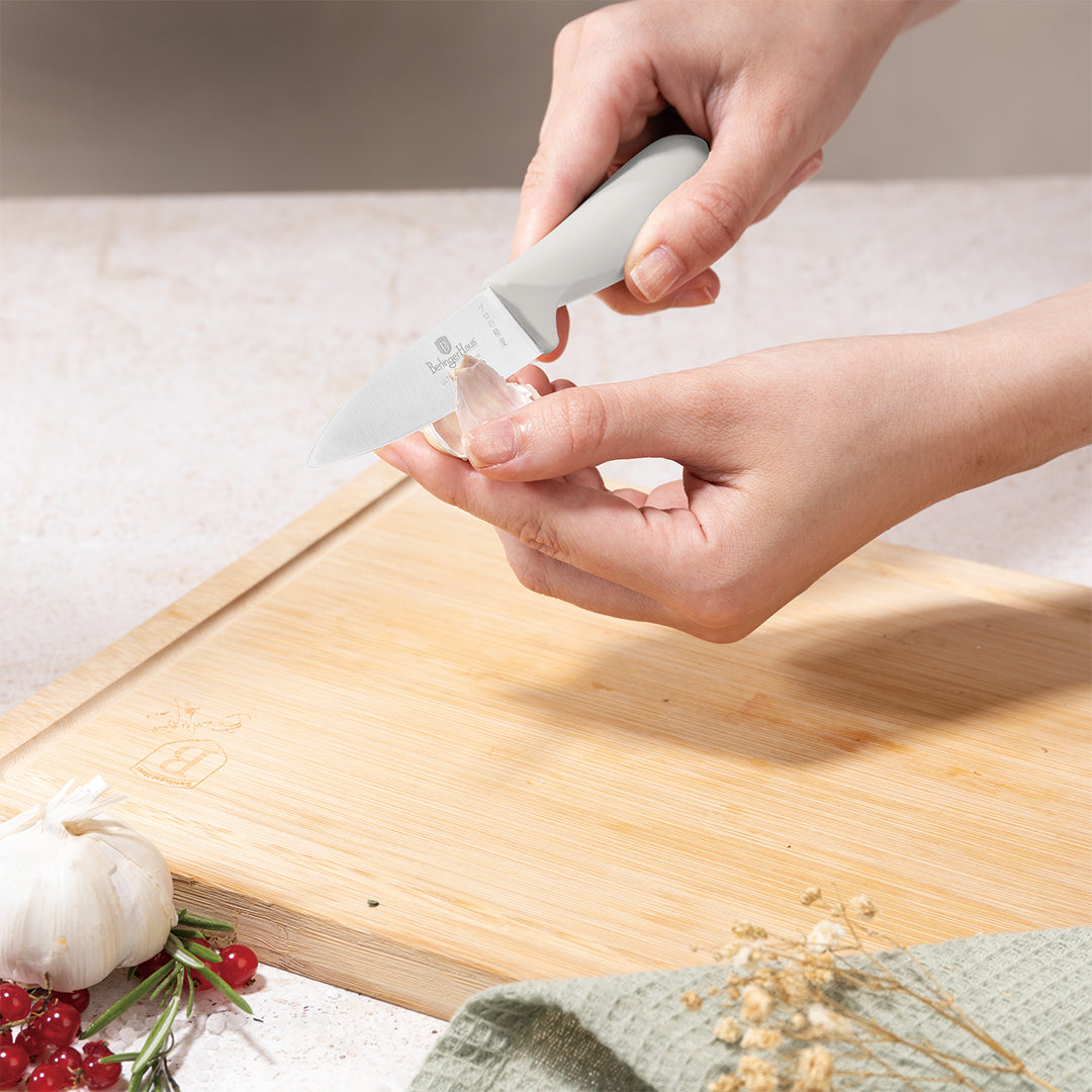 Berlinger Haus 6-Piece Stainless Steel Knife Set with Bamboo Stand – Sahara