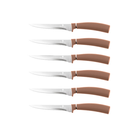 Berlinger Haus 6-Piece Steak Knife Set – Rose Gold