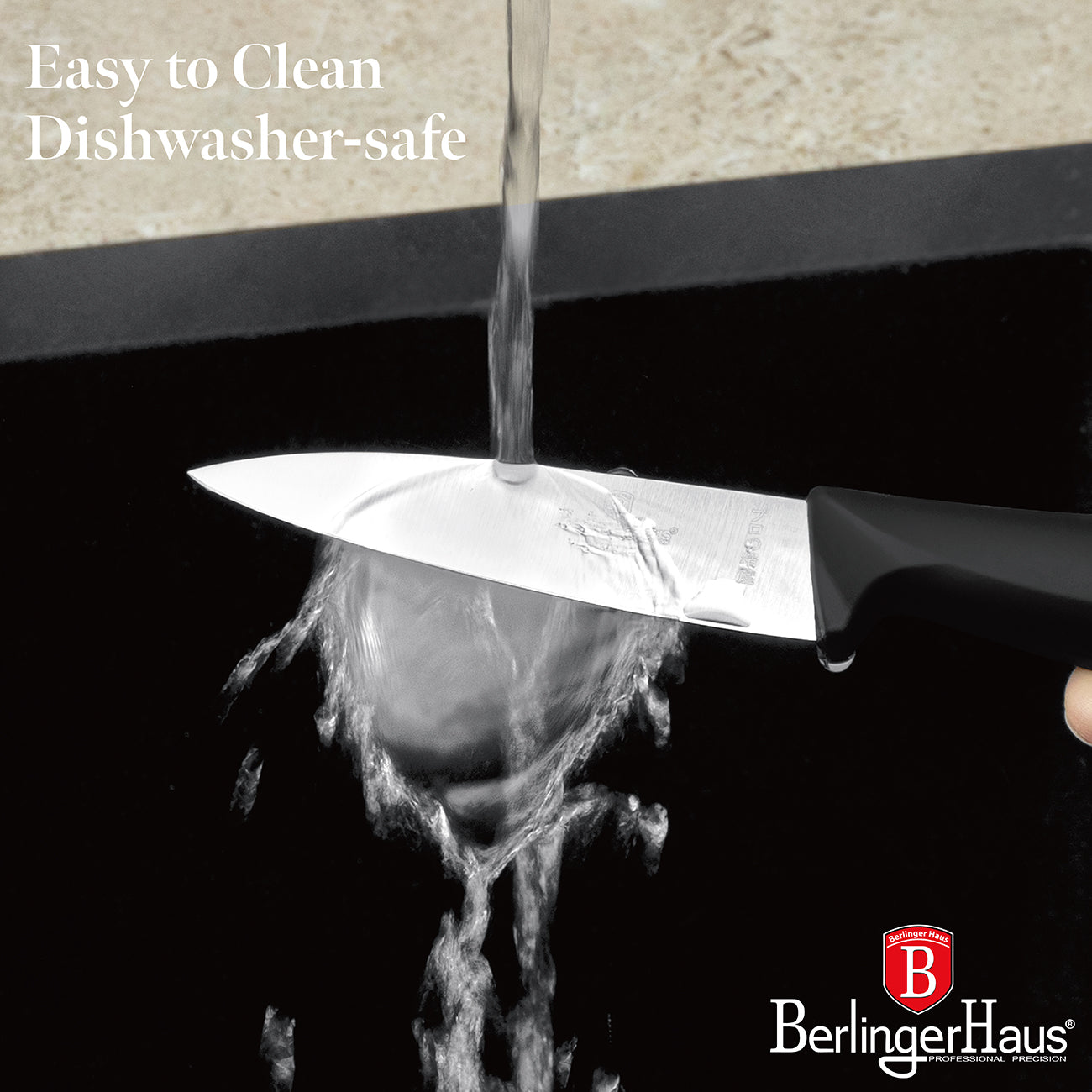 Berlinger Haus 9cm Paring Knife – Black-Silver