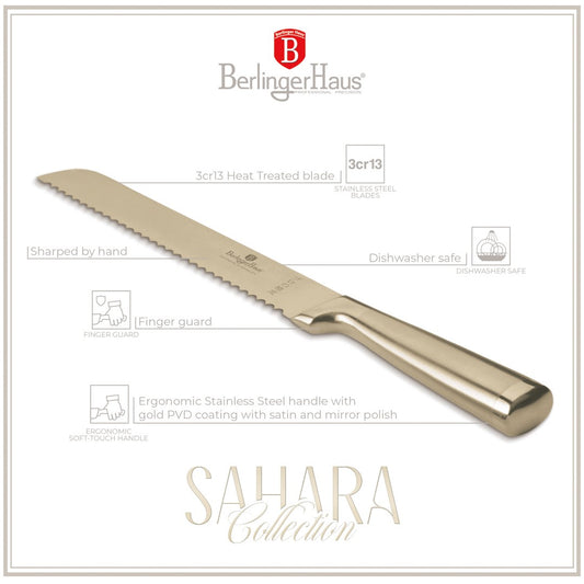 Berlinger Haus 20cm Stainless Steel Bread Knife - Sahara