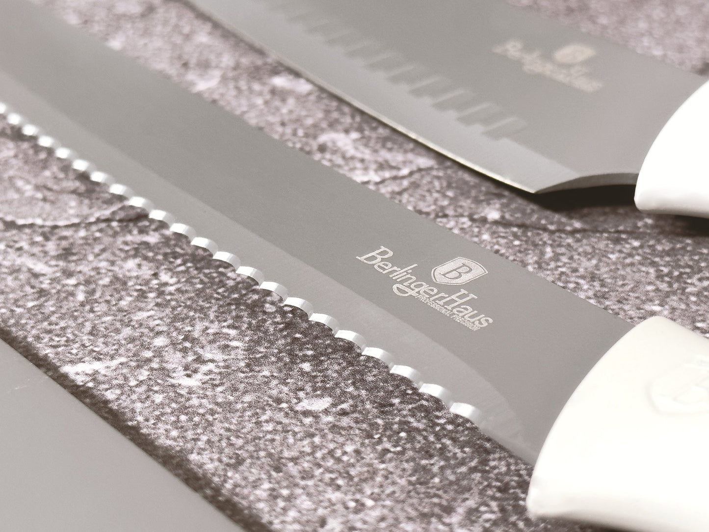 Berlinger Haus 6-Piece Knife Set with Magnetic Hanger - Aspen Collection