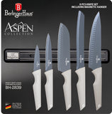 Berlinger Haus 6-Piece Knife Set with Magnetic Hanger - Aspen Collection