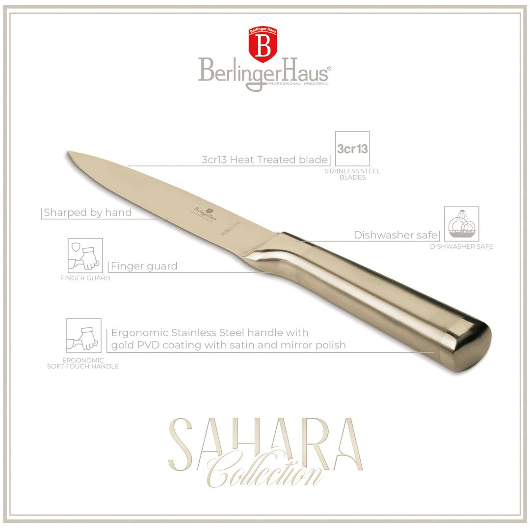 Berlinger Haus 12,5cm Stainless Steel Utility Knife - Sahara