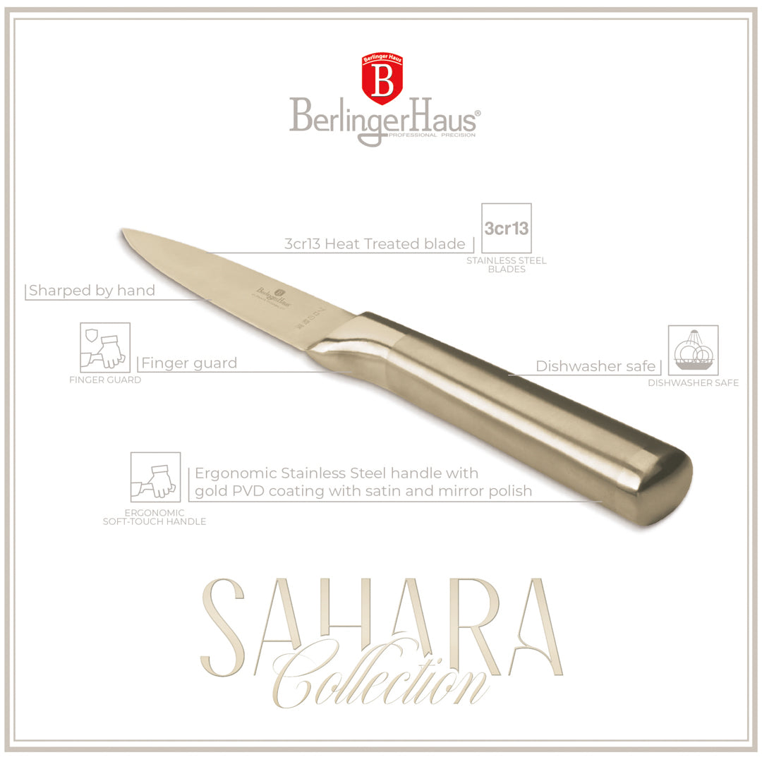 Berlinger Haus 9cm Stainless Steel Paring Knife - Sahara