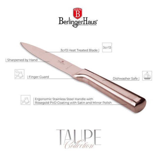 Berlinger Haus 12,5cm Stainless Steel Utility Knife - Taupe