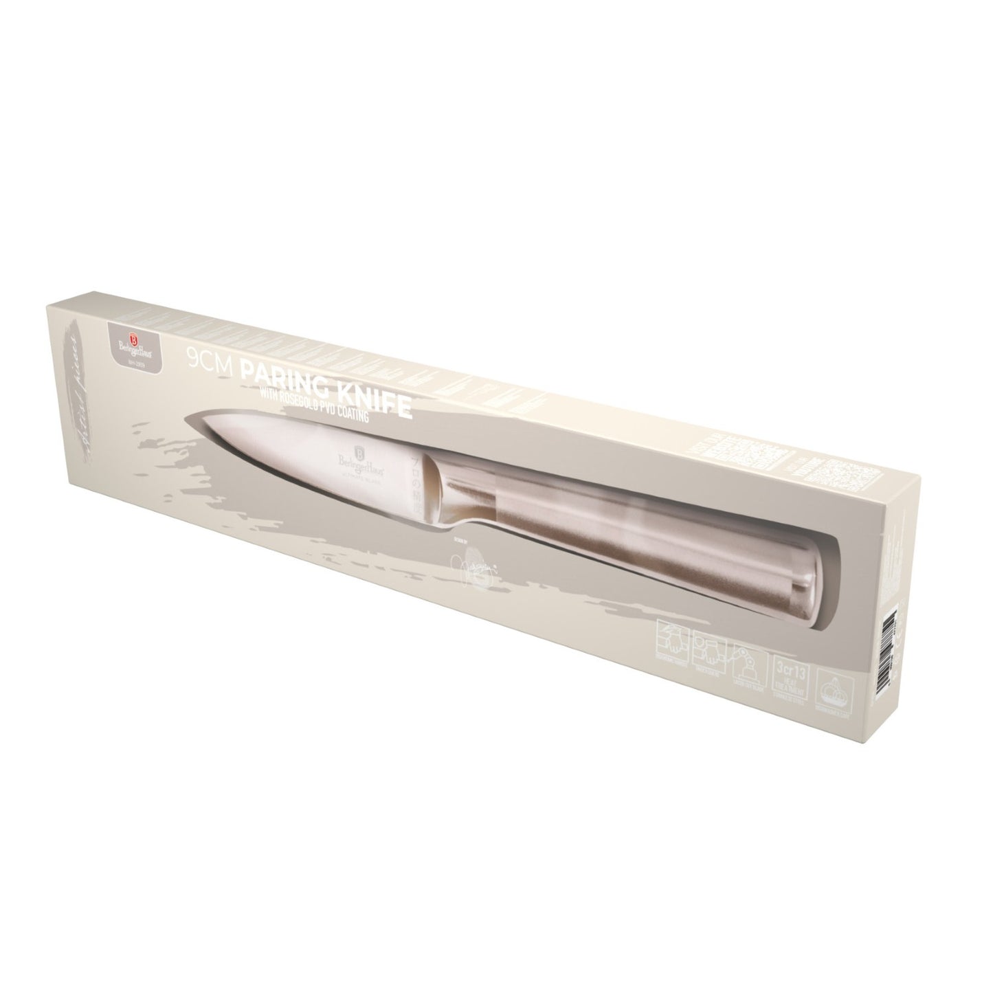 Berlinger Haus 9cm Stainless Steel Paring Knife – Taupe