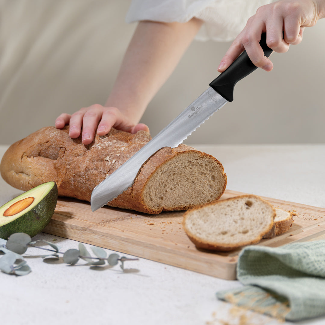 Berlinger Haus 6-Piece Stainless Steel Knife Set – Black Rose