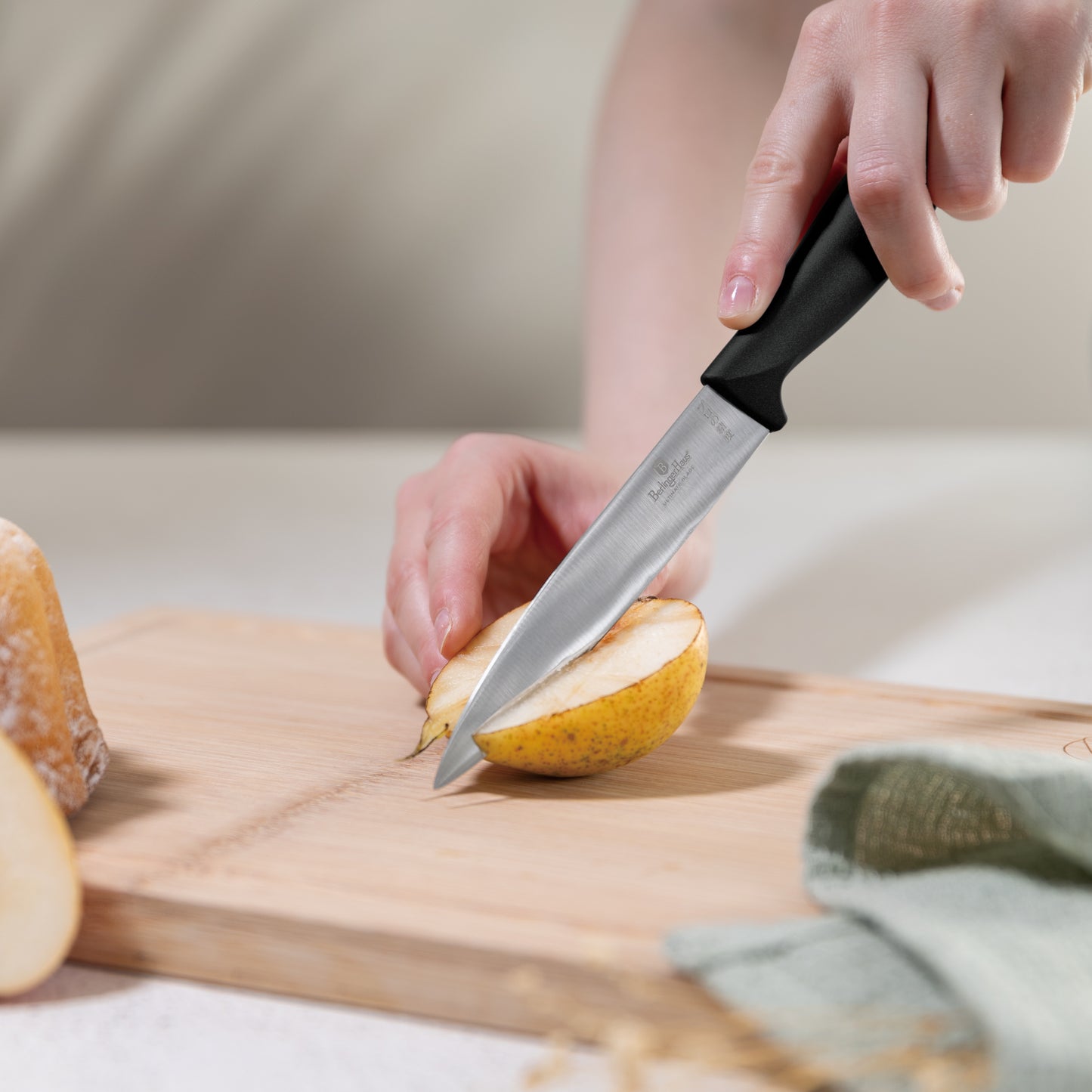 Berlinger Haus 6-Piece Stainless Steel Knife Set – Matte Black