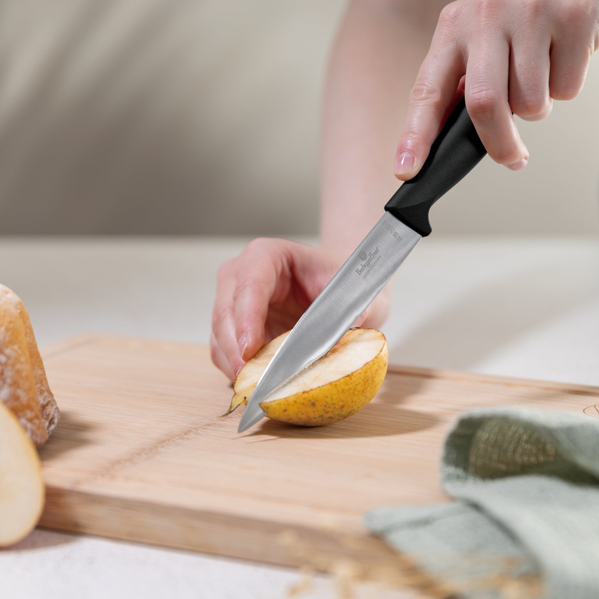 Berlinger Haus 6-Piece Stainless Steel Knife Set – Matte Black