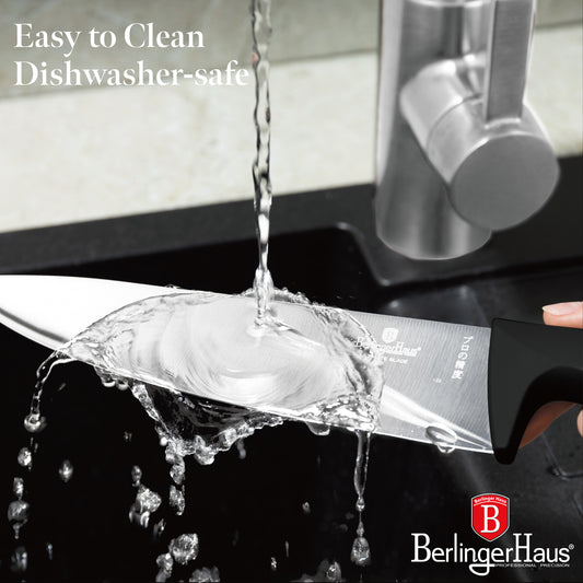 Berlinger Haus 6-Piece Stainless Steel Knife Set – Matte Black