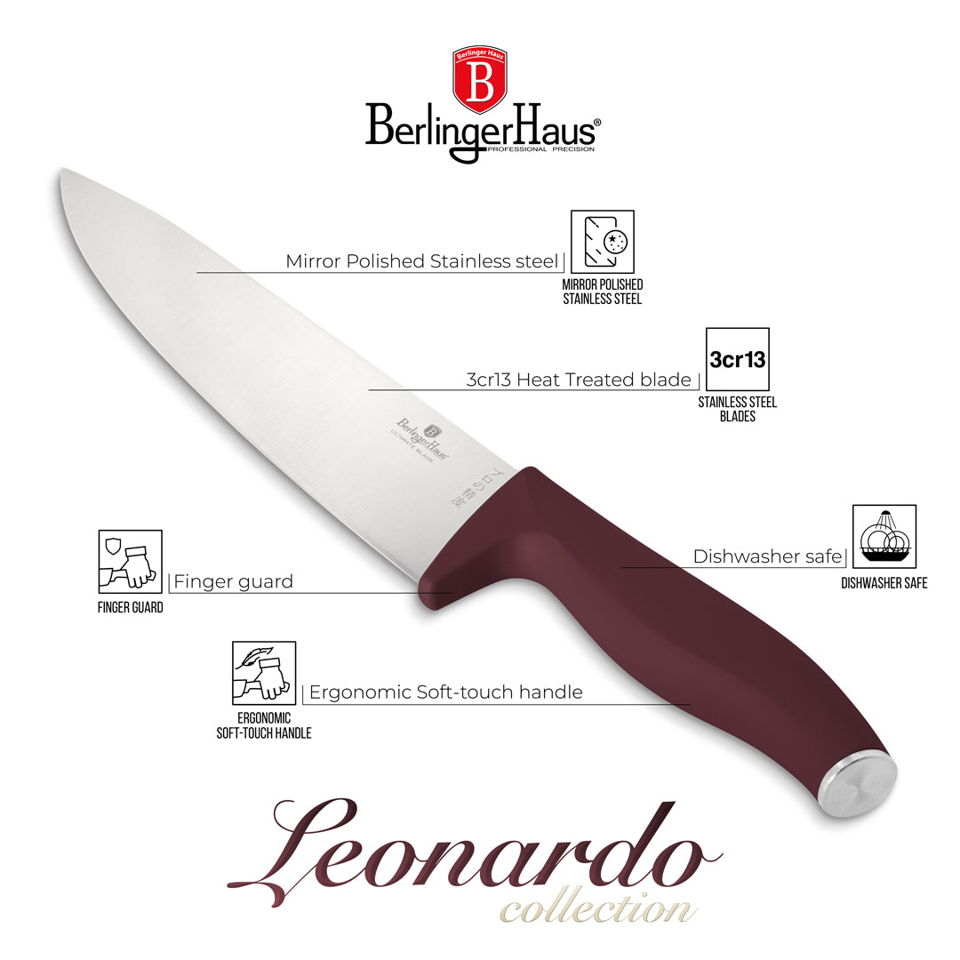 Berlinger Haus 6-Piece Stainless Steel Knife Set - Leonardo