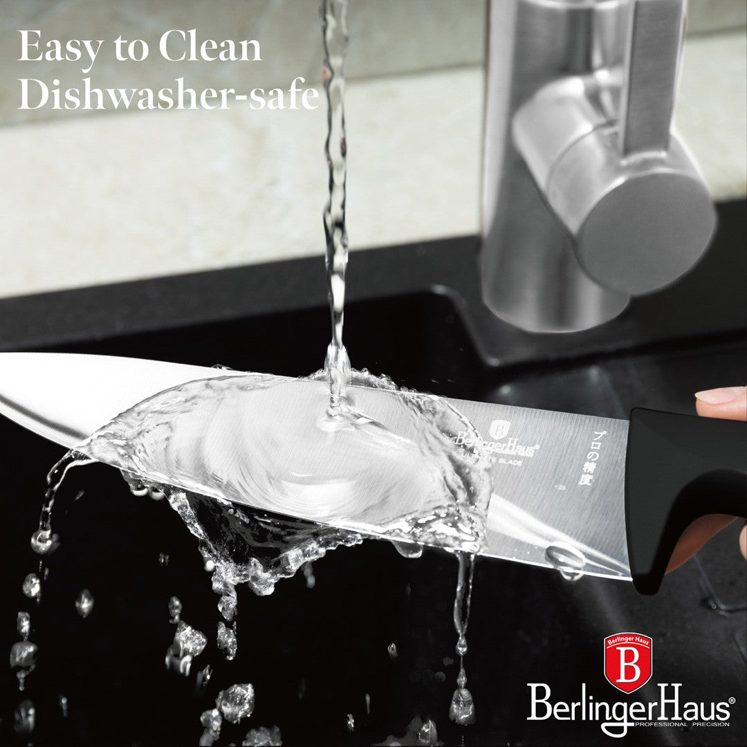 Berlinger Haus 4-Piece Stainless Steel Knife Set – Black Rose