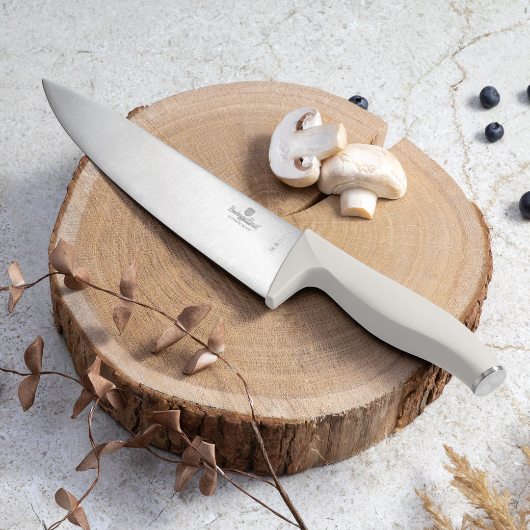 Berlinger Haus 6-Piece Stainless Steel Knife Set with Bamboo Cutting Board - Sahara