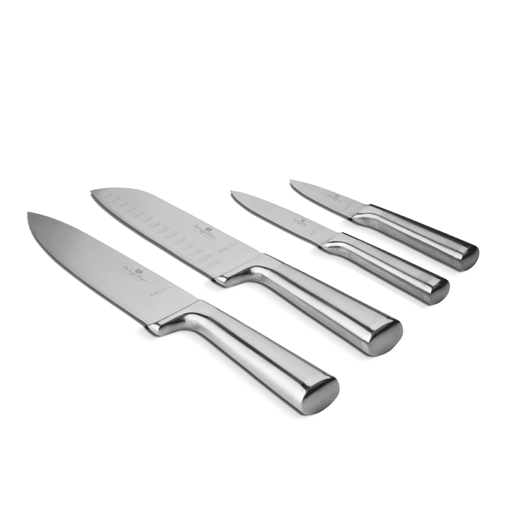 Berlinger Haus 4-Piece Stainless Knife Set - Matte Black