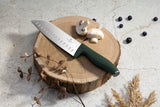 Berlinger Haus 6-Piece Stainless Steel Knife Set with Wood Magnetic Hanger - Matt Green
