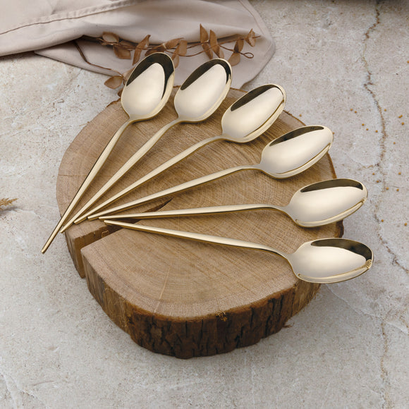 Berlinger Haus 24-Piece Stainless Steel Cutlery Set - Champagne Gold