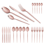 Berlinger Haus 24-Piece Stainless Steel Cutlery Set - Rose Gold